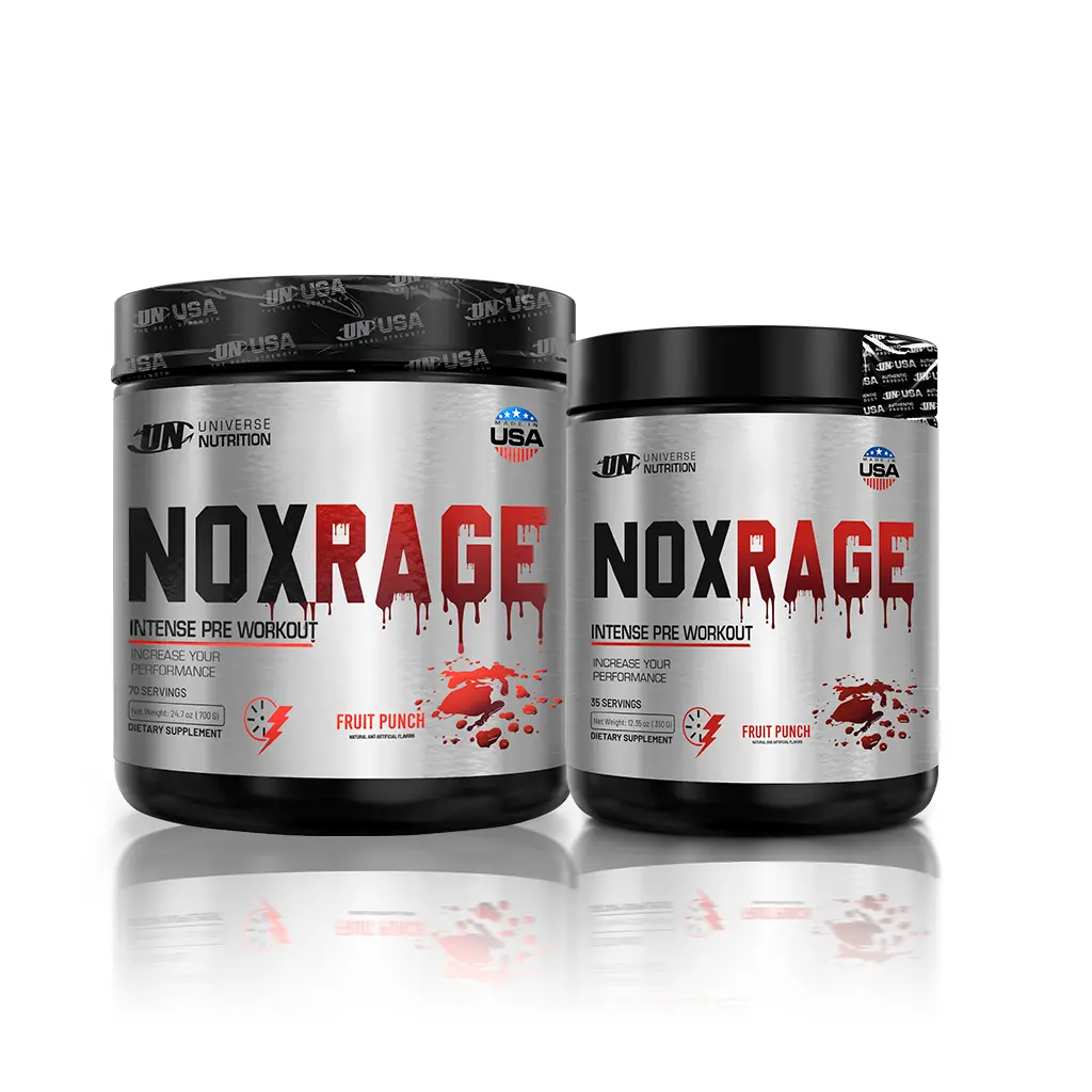 PRE WORKOUT UN - USA - NOX RAGE 350 GR / 35 SERV. / CITRUS PUNCH